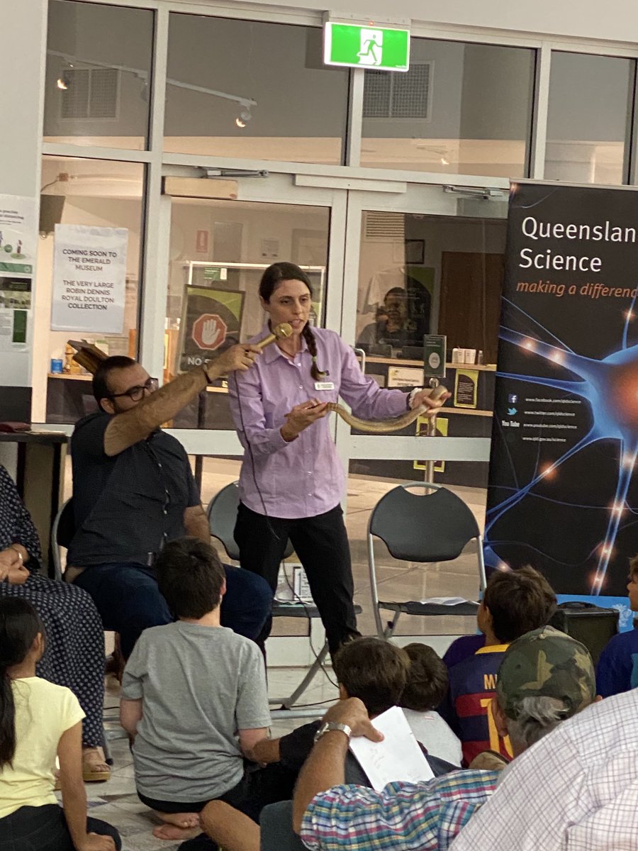 CNZdenek's tweet photo. Packed house last night! 165 people attended our main #FlyingScientist event in Emerald w/ QLD’s Chief Scientist @HugePossum. Very proud to panel with amazing scientists @HugePossum, @AkMilroy, & @sabasinai! And a super pleasure chatting w/ locals re #STEM! https://t.co/xIy0mMvb1v