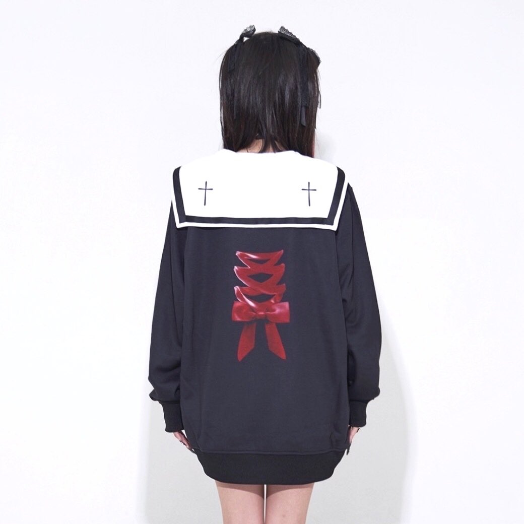 TRAVASTOKYO リボンくま セーラーカラープルオーバー 【公式通販】