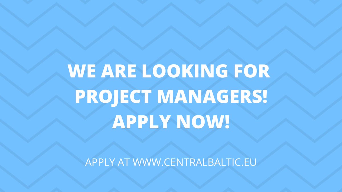 CentralBaltic's tweet photo. We are looking for project managers to join our team! Don't miss this opportunity to apply for open positions at the Joint Secretariat (in Finland) of the new Central Baltic Programme 2021-2027. Spread the word! 
https://t.co/JcaF5pGR3N #cbnext #centralbaltic #Interreg https://t.co/uwiOD48jE3