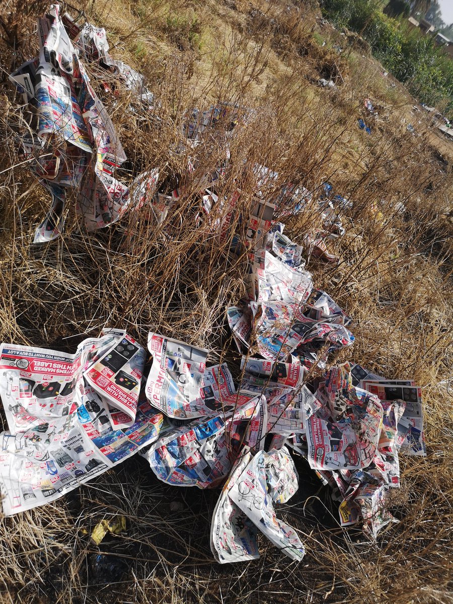 LukasiF's tweet photo. @PicknPay Pick Pay is this how you do business. Please, we busy cleaning our township and we now wake up to 1000s of your expired business pamphlets. Are we a dumping place? https://t.co/8cj8fIvx7G