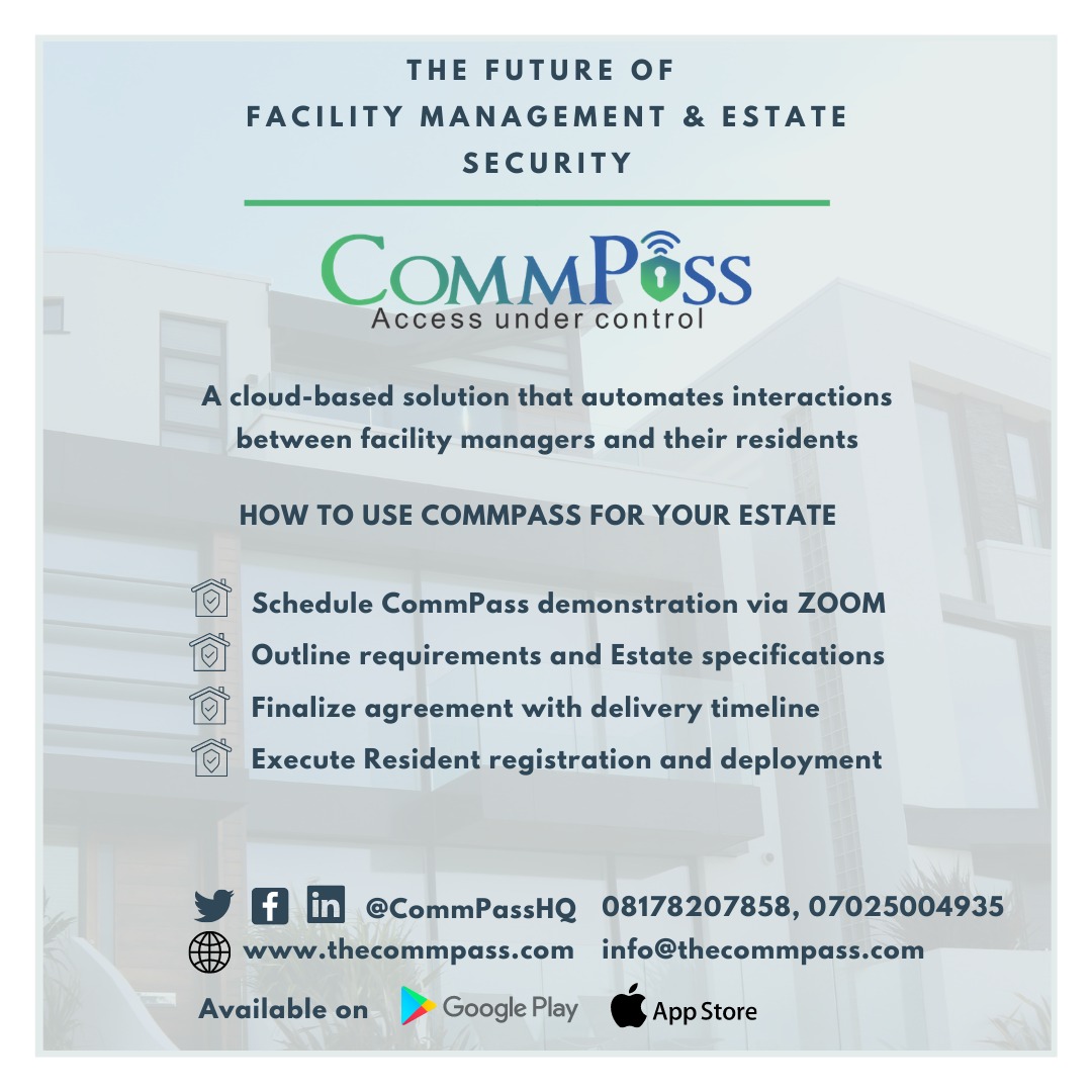 CommPassHQ's tweet photo. @CommPassHQ we are the future of Estate management and Security, for more information visit our website today. Link in our bio
#EstatePlanning 
#estateagent 
#realestatemarketing 
#realestateinvestor https://t.co/A5sbXkdOF1