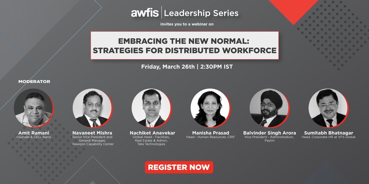 Awfis (@myawfis) on Twitter photo We are really looking forward to this one! Our 7th edition of the #AwfisLeadershipSeries webinar brings together industry mavens to discuss distributed workforce strategies as organizations are moving towards a hybrid working model. Register here - bit.ly/AwfisWebinar7 We are really looking forward to this one! Our 7th edition of the #AwfisLeadershipSeries webinar brings together industry mavens to discuss distributed workforce strategies as organizations are moving towards a hybrid working model. Register here - bit.ly/AwfisWebinar7