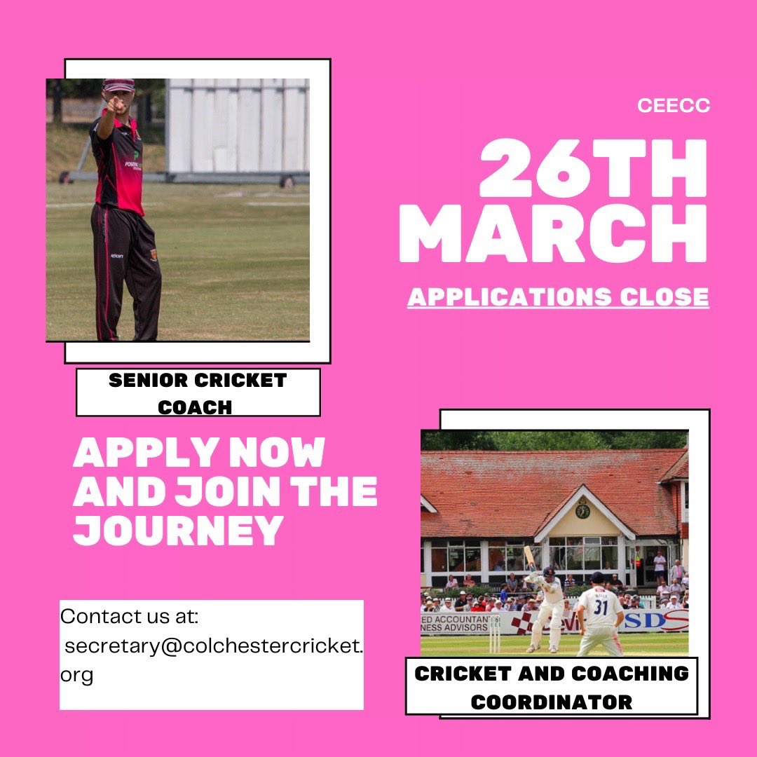Applications close on the 23rd of March for CEECC jobs. #CEECC #JoinourJourney