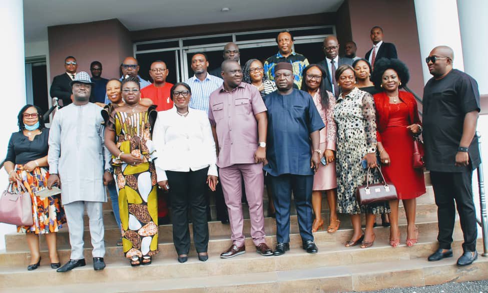 Vice Chancellor of the University of Calabar, Prof Florence Banku Obi paid a familiarization visit to Cross River State House of Assembly inviting the Speaker, Rt. Hon. <a href="/EtengJones/">Sen. Eteng J. Williams</a> and other Honourable Members to the 34rd Convocation ceremony of the University.