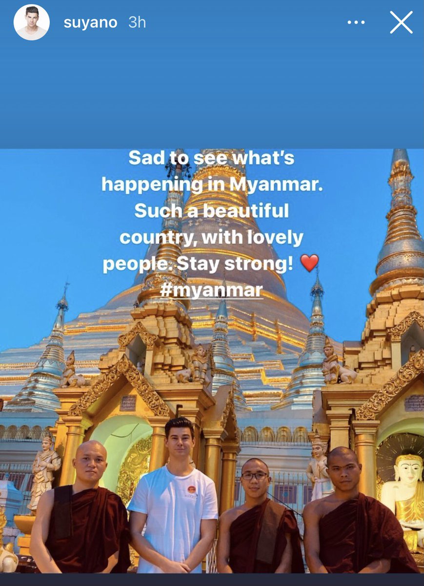 RevealedRecMM's tweet photo. Thank you so much for showing your love to Myanmar, bro @djsuyano.
We also hope to meet you again with the beautiful creatures of Myanmar after all these nightmares are over.🙏
#SaveMyammar #WhatsHappeningInMyanmar https://t.co/TycjT3lBmX