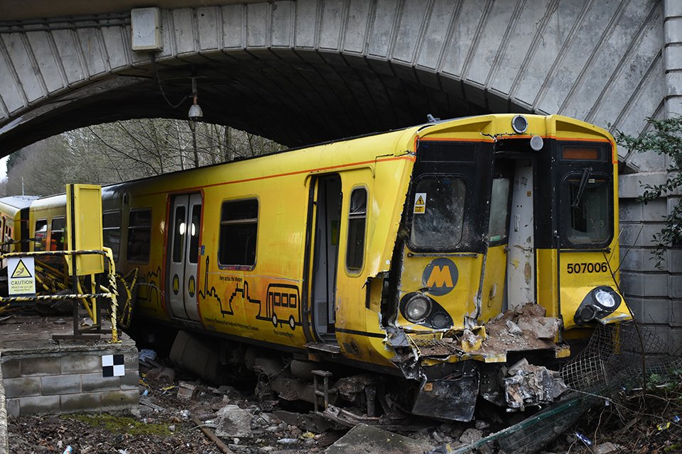 raibgovuk's tweet photo. RAIB investigation announced following a buffer stop collision at Kirkby Station, Merseyside 13 March. #Collision #Kirkby #Liverpool https://t.co/FbwTeQL0gy https://t.co/NOcG2Ke3v2