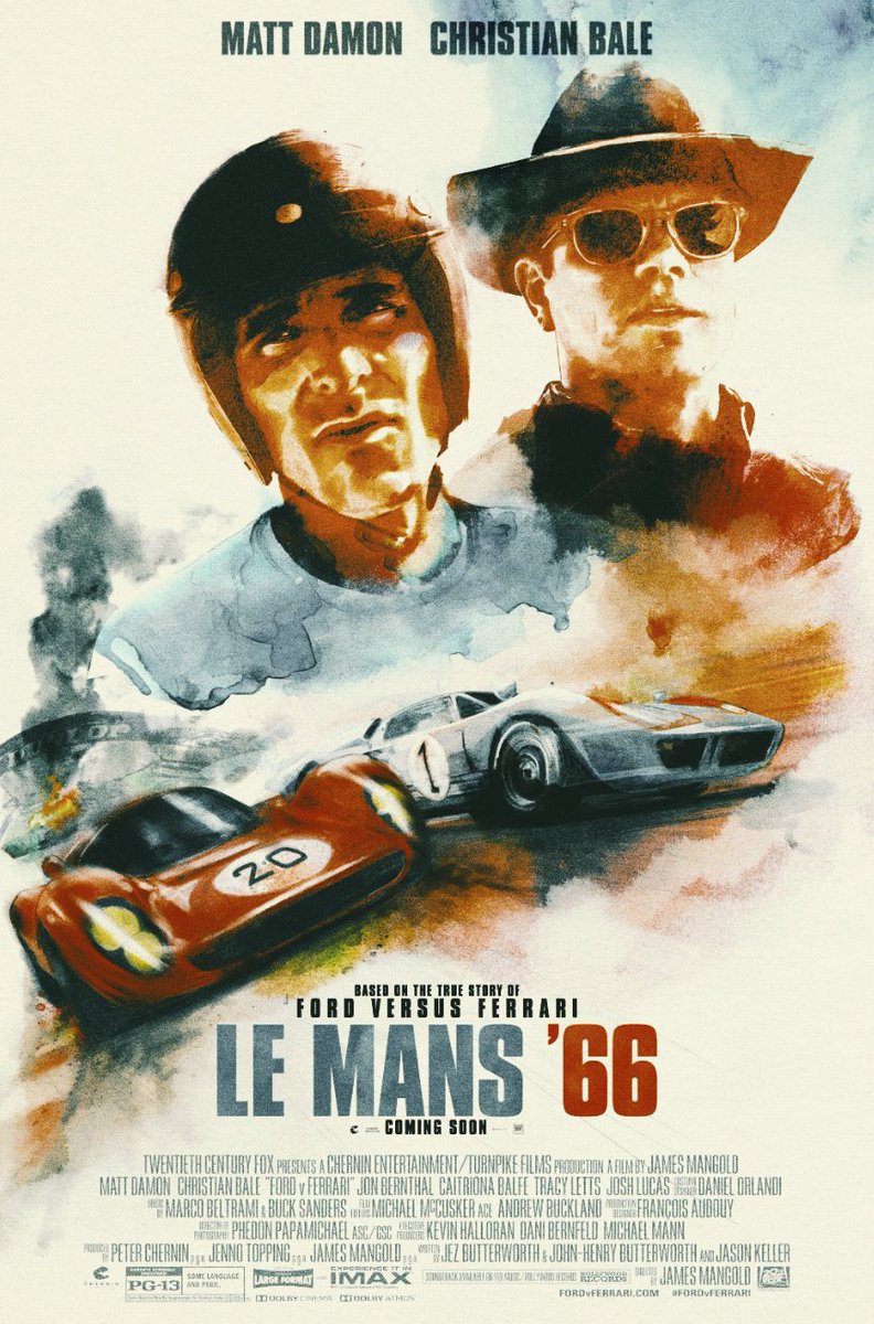 BillyHopkinson's tweet photo. #TonightsMovie "Ford v Ferrari" (2019) I assume many historical liberties were taken, but the movie itself is a smashingly old fashioned "us versus them" romp. Amazing period effects.
Christian Bale seems to be playing #AlfTupper! https://t.co/bF9zD1IQ6z