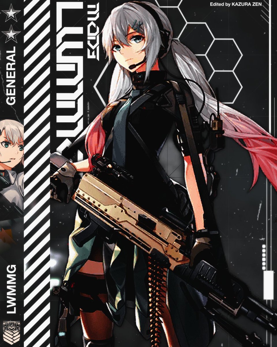 KazuraZen's tweet photo. LWMMG | Girls Frontline
#GirlsFrontline
#ドールズフロントライン
#LWMMG https://t.co/SAb87aMY00
