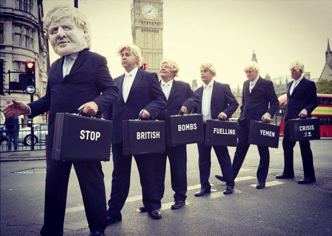 OglebyAndrew's tweet photo. @I_am_SarahTonin @BorisJohnson #aidnotbombs #YemenCantWait https://t.co/xySsNBKuWW