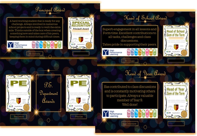 Term 2 Celebration assemblies <a href="/ciahpl/">CIAHPL</a>. Wonderful way to end term 2. A term where we welcomed learners back, launched <a href="/HPLedu/">High Performance Learning</a> World Class Award and demonstrated <a href="/HPLedu/">High Performance Learning</a> in #blendedlearning. So proud of our learners, staff and parents.<a href="/JosieWo92637984/">Josie Wood</a> <a href="/MrsCritchlowPE/">MrsCritchlowPE</a> <a href="/eyre_deborah/">Professor Deborah Eyre</a>