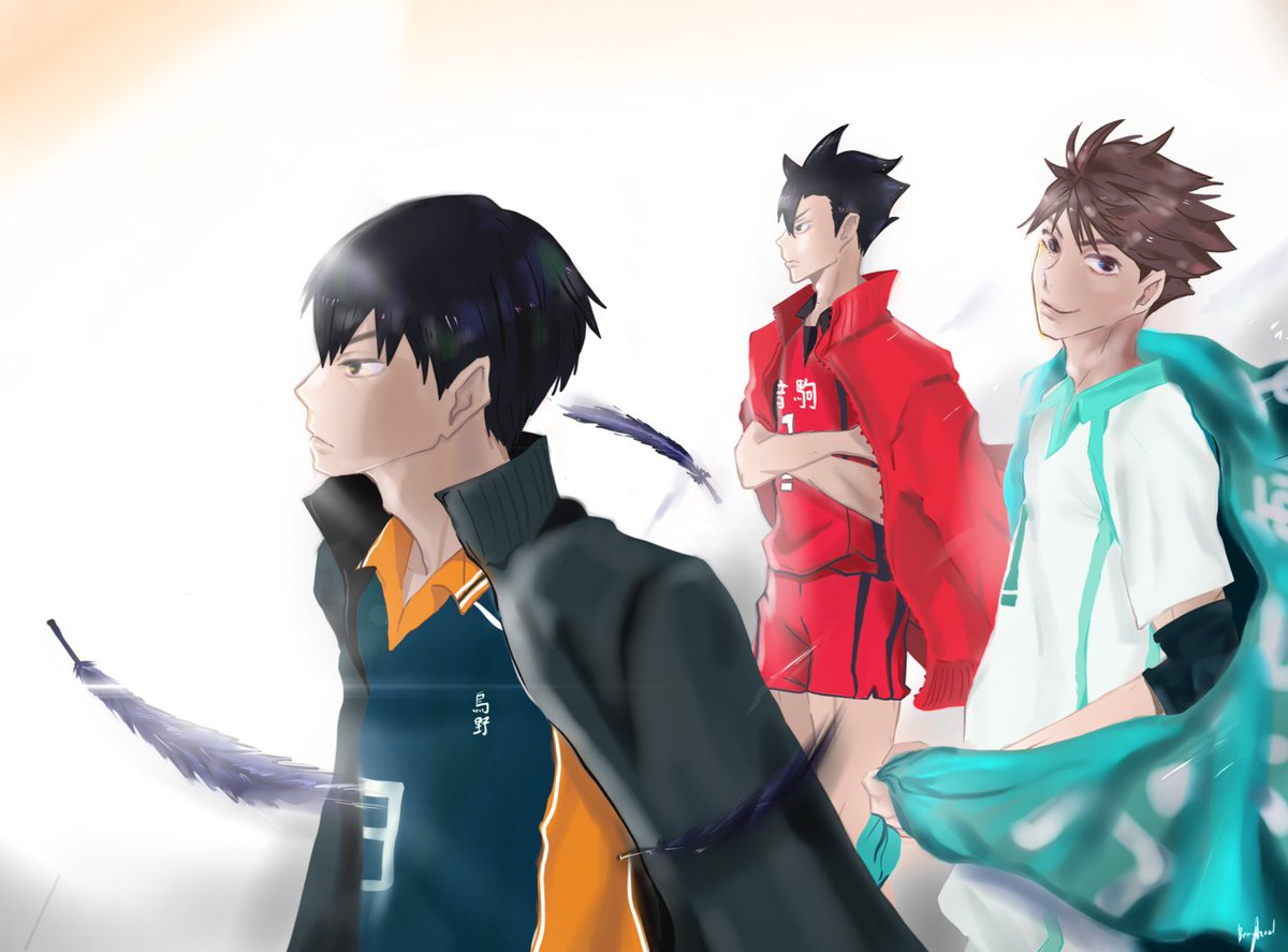 Beryl Art 飛べ 排球少年 ハイキュ ハイキュー 烏野高校 Kageyamatobio 影山飛雄 音駒 黒尾鉄朗 Kurootetsurou 青葉城西 及川徹 Oikawatooru Art Art Drawing Illustrator Design 畫畫