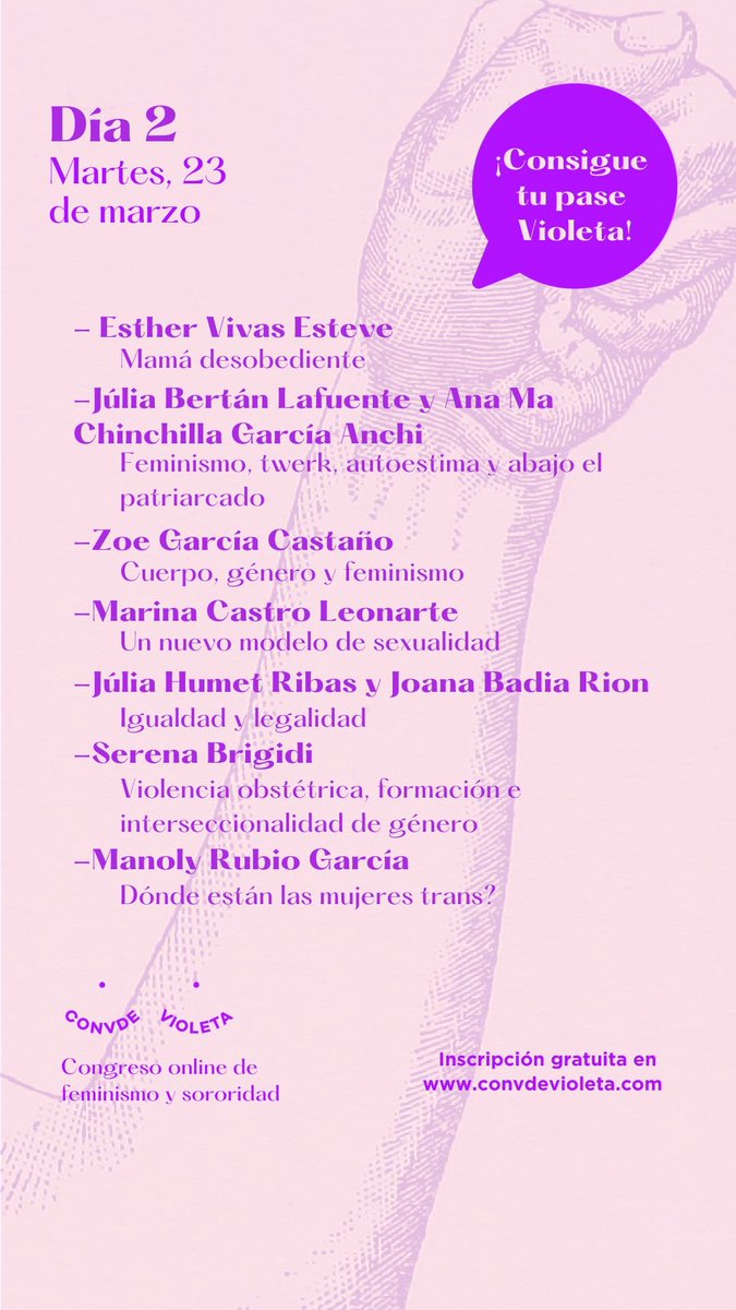 SerenaBrigidi's tweet photo. En #ConVdeVioleta, Congreso online de #Feminismo y #Sororidad hablando de VIOLENCIA OBSTÉTRICA, FORMACIÓN E INTERSECCIONALIDAD con @ElenaCrespi81 

Entra en 🔻

 https://t.co/UguTkvgxIg https://t.co/qLtKI565S3