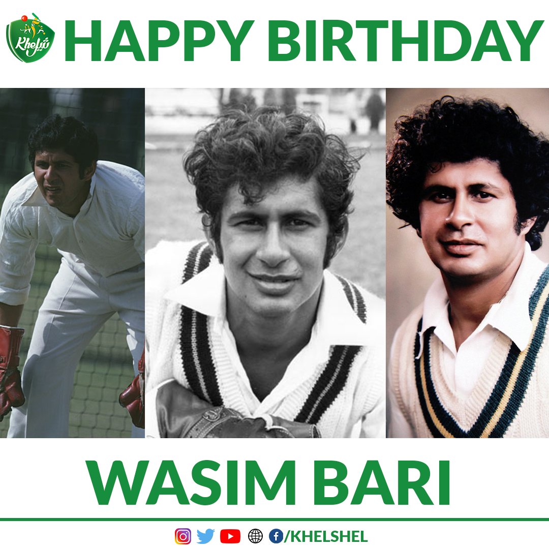 khelshel's tweet photo. The former Pakistan wicket-keeper turned out in 81 Tests and 51 ODIs between 1967 and 1984 and was one of the best in the business in his time.
Happy Birthday Wasim Bari 🎂🥳
#Cricket | #Pakistan | #Karachi | #WasimBari | #Birthday https://t.co/GaetRrIr8q