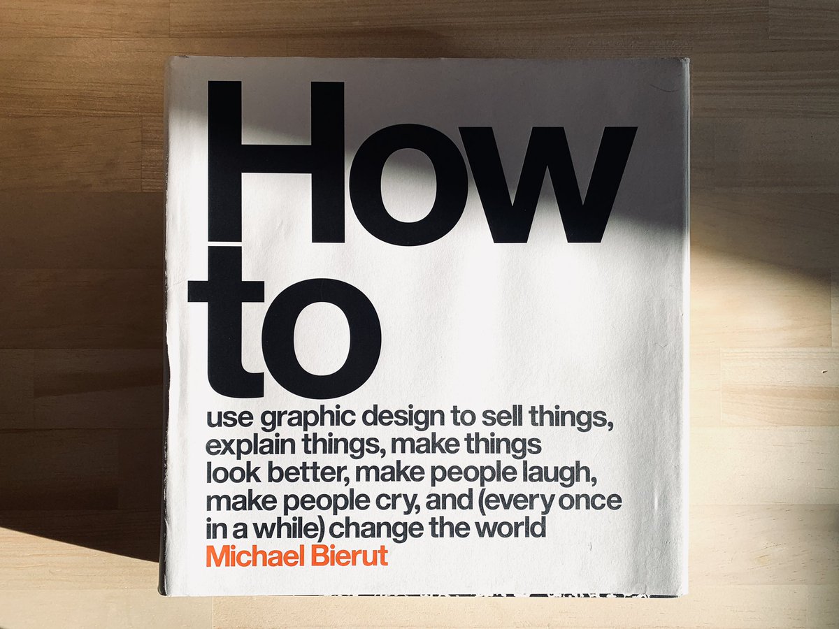 Michael Beirut(@michaelbierut)の名著How toの加筆版が予約開始になってた。写真は第1版のもの。グラフィック界の進化を生き生きと感じられる個人的に最も影響を受けてる本なので、もちろん予約した。

3000円くらいのと7000円くらいのがあるけど何が違うのかよく分からん。amazon.co.jp/dp/0500296189/…