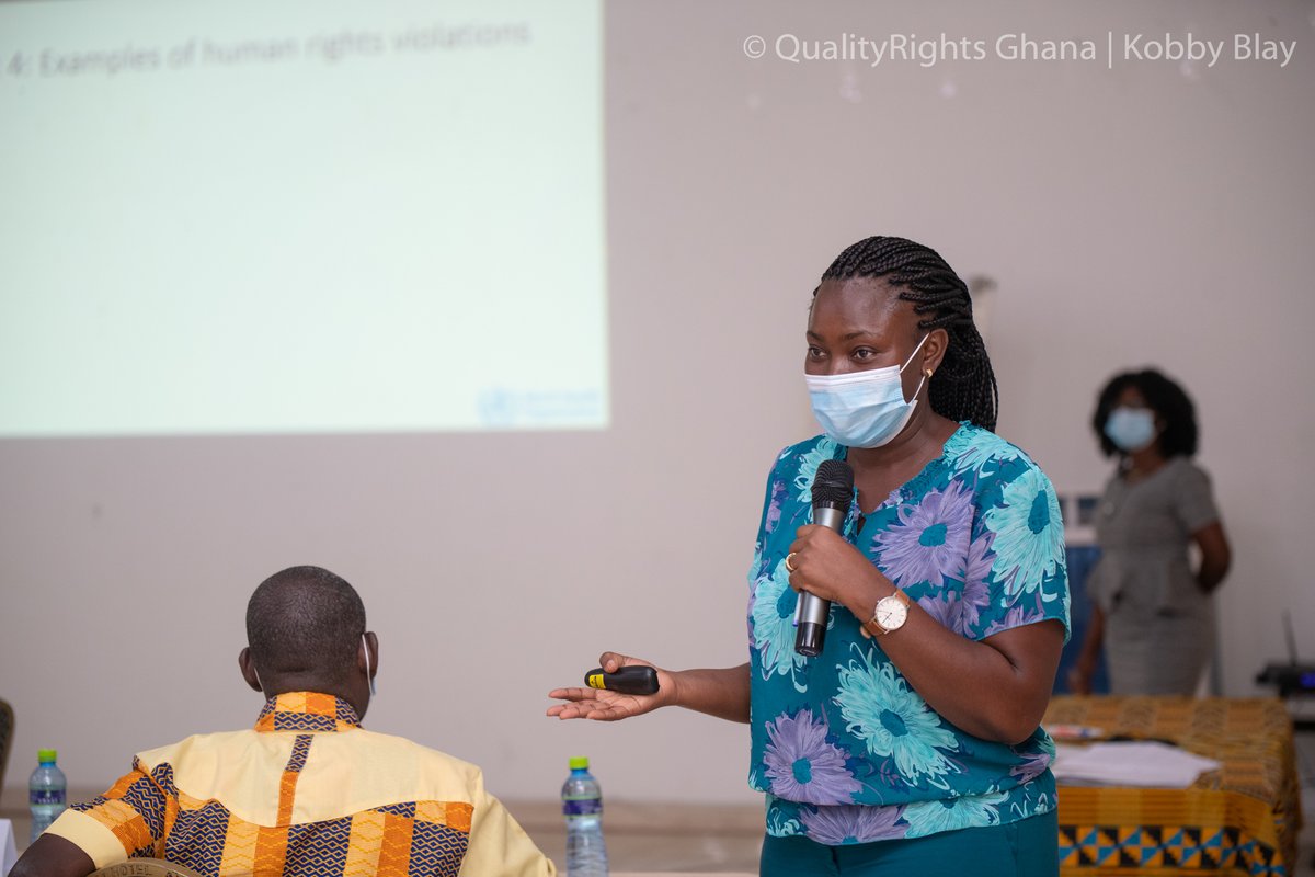 QRGhana's tweet photo. #QualityRightsGH Facilitators in action..as we enter into day 2 of our 5-day #QRface2face training. Each facilitator previously trained, including completing their #qualityrights etraining course and coached several others over a year now. https://t.co/7hGqcQnm52