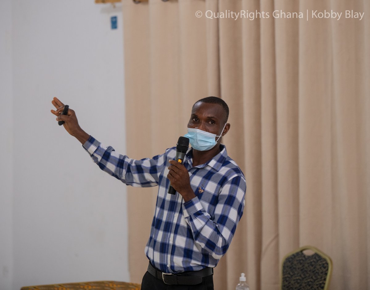 QRGhana's tweet photo. #QualityRightsGH Facilitators in action..as we enter into day 2 of our 5-day #QRface2face training. Each facilitator previously trained, including completing their #qualityrights etraining course and coached several others over a year now. https://t.co/7hGqcQnm52