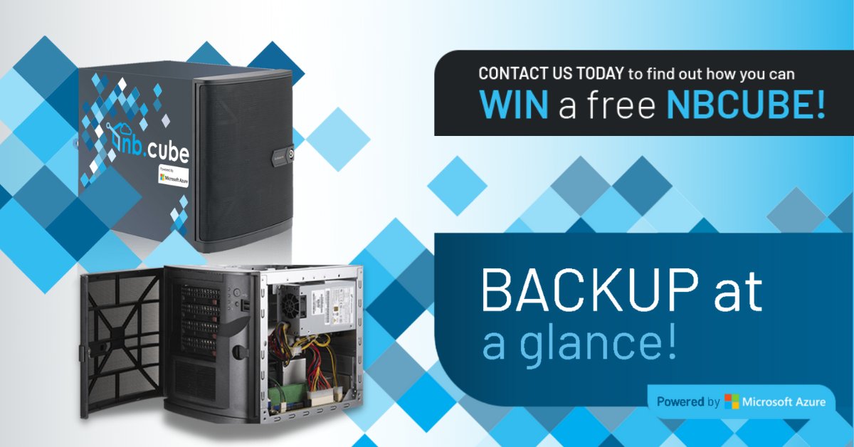 WIN an NBCube worth up to R 35,000 right here. Click the link, you've got nothing to lose! nbcube.cloud/nbcube-backup

#MicrosoftAzure #NBCube #Backup #Trust #BaaS #HybridBackupSolution #CyberSecurity