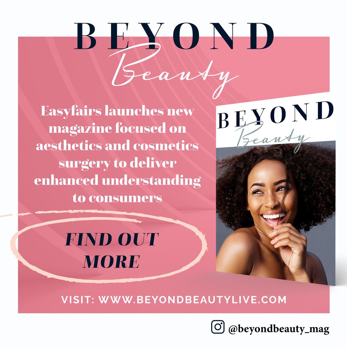 An exciting new launch for our aesthetics portfolio: Beyond Beauty magazine! To enhance understanding of aesthetics and cosmetics surgery to consumers. 
bddy.me/3seYoEC

#beyondbeauty#aestheticsmedia#easyfairs