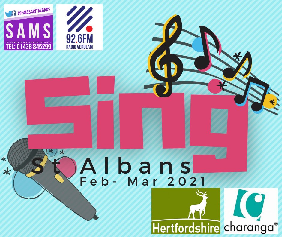 100s of children in Herts have taken part in the Sing St Albans project – feat. a virtual performance of @joanna_mangona/Charanga’s Let Your Spirit Fly. The final song will be launched on <a href="/radioverulam/">radioverulam</a> tomorrow (16:30) + posted at ow.ly/m69A50E5eQL! 🙌@hertsmusic #musiced