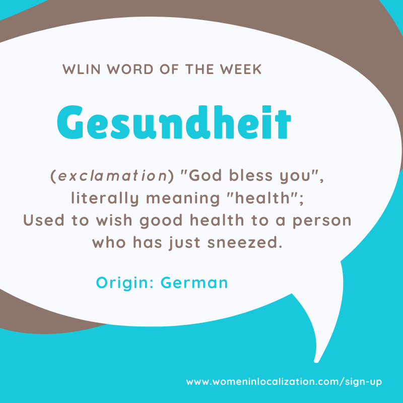 WL10india's tweet photo. #WLIN #WordoftheWeek
Of all the ancient theories and phrases used after sneezing, this one's probably our fav - An alternative to the traditional 'God bless you', wish them '#Gesundheit!'
#Logophile #languages #culture #meaningfulwords #multilingual #multicultural #localization https://t.co/qDYlkm1wql