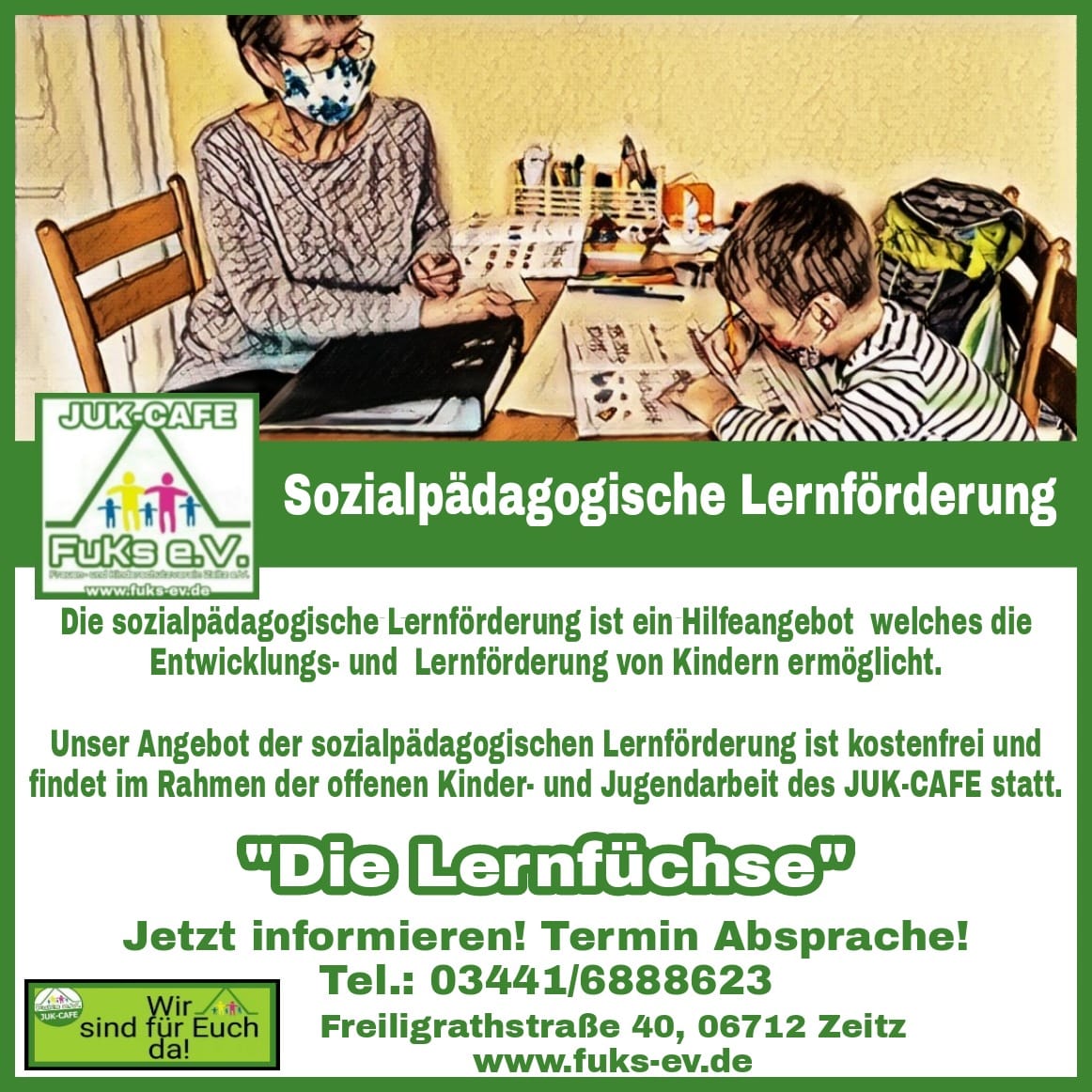 CafeJuk's tweet photo. Unsere Angebote finden im Einzelsetting und unter Maßgabe der erforderliche Hygiene- und Abstandsvorschhriften statt.
Euer JUK-CAFE Team https://t.co/JPwzq5NfSm