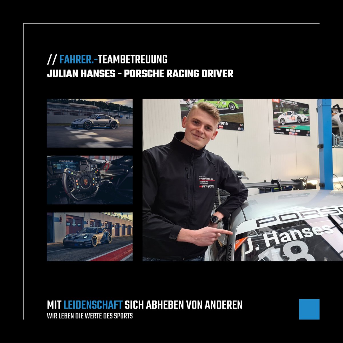 KSM_Sport's tweet photo. Nach einer fulminanten Debütsaison geht unser Kunde #JulianHanses aus #Hilden 2021 in sein zweites Jahr im Porsche Carrera Cup Deutschland.
Der Rookie-Vizemeister tritt für das Team #HRTPerformance aus Beckdorf bei #Hamburg an.
@CarreraCupDE @PorscheRaces @julianhanses https://t.co/3yuBugr1N9