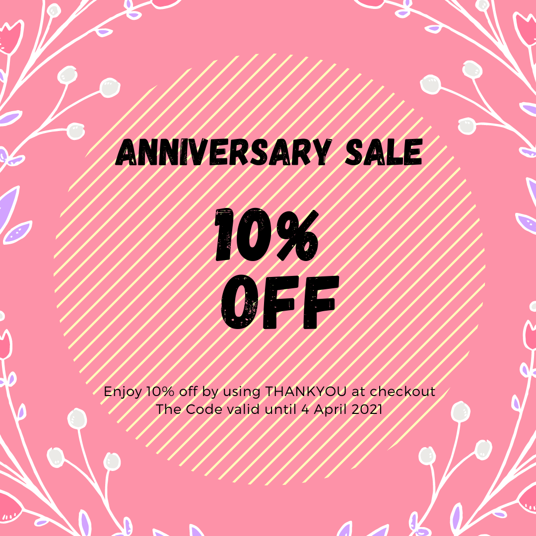 hanabooktopia's tweet photo. Thank you so much for your support for these past two years!

We are happy to announce Anniversary Sale! 

Get 10% off from your oder by using "THANKYOU"coupon code at check out! 

Code valid until 4 April 2021!

Happy Shopping!
Hope you have a great day and an amazing read! https://t.co/LCNsHwCiN2
