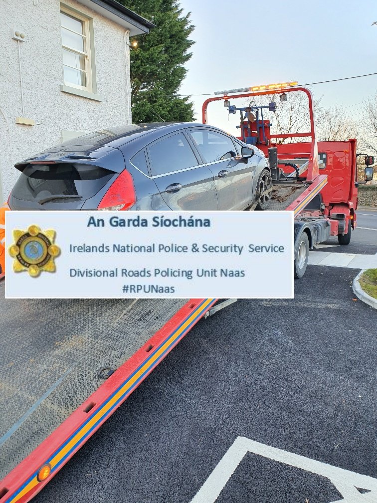 GardaTraffic's tweet image. Naas Roads Policing Unit detected this car travelling at 80kph in a 50kph zone. The car was stopped and it was found that the driver was an unaccompanied learn with no L-plates. The car was seized. Fixed Charge Penalty Notice issued. 

#SlowDown #ArriveAlive