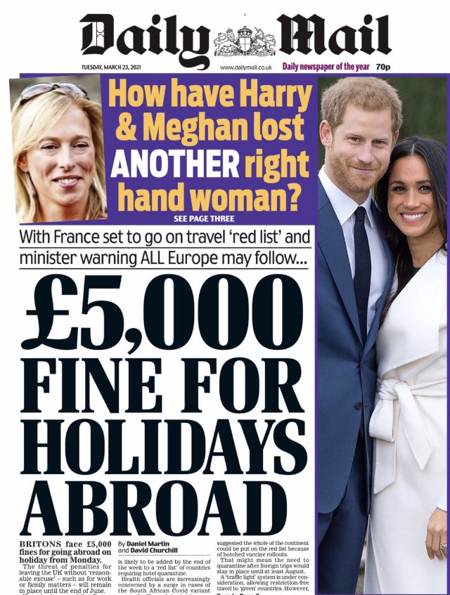 RobDebenham's tweet photo. The #TravelTaskForce has just under 3 weeks to formalise its plan for Travel going forward. 

Headlines such as this do nothing to build confidence and effectively ‘kick the chair from under’ the industry.

Let’s hope that April 12th will be an Easter re-emergence for many 🤞🏻🤞🏻🤞🏻 https://t.co/k47TOufU0d