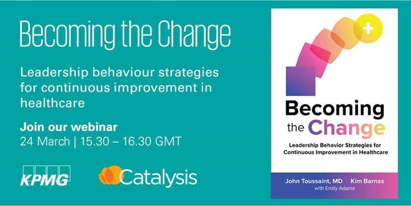 Don't forget! Tomorrow, 24 March, Join <a href="/JohnToussaint/">John-C Toussaint</a> and I, along with <a href="/kpmguk/">KPMG UK</a>, for a joint webinar as we discuss a resilient and sustainable approach to continuous improvement and getting healthcare back on track. ow.ly/DnqC50E1men