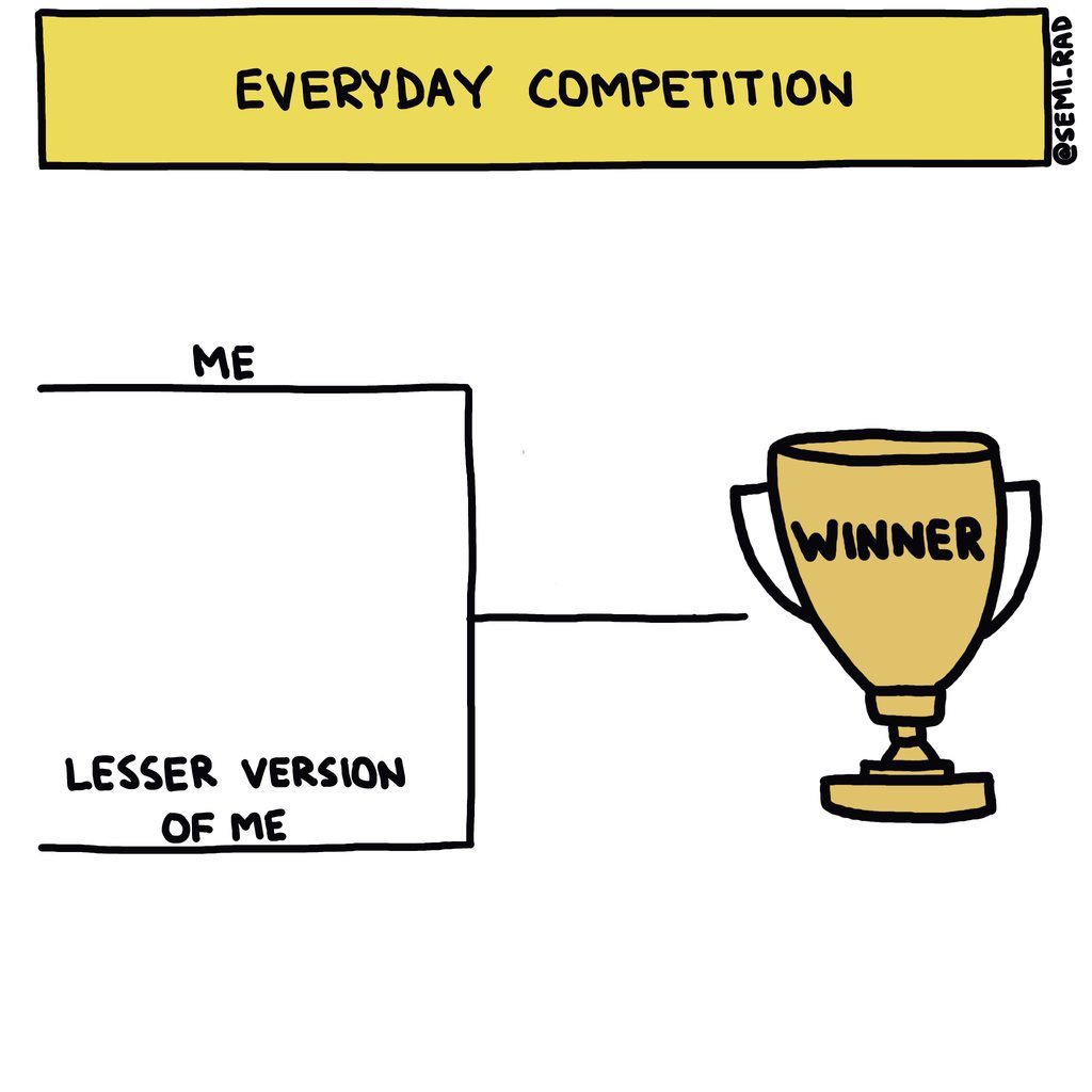 Remember it’s you against you, don’t waste your time and energy competing against false enemies, they are a distraction, be the best version of yourself  every day and push yourself to be better #you #artofbrill #competition #beyourself
