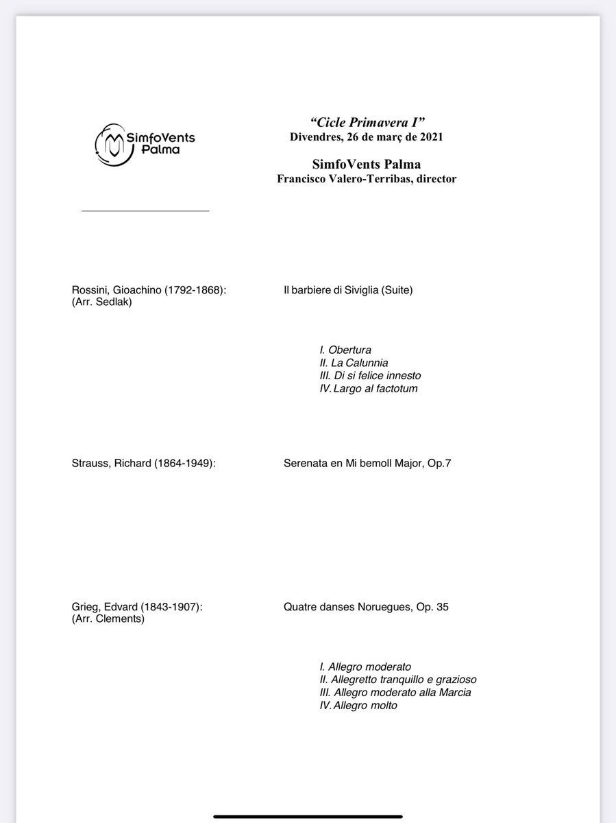 SimfoVents Palma tweet media