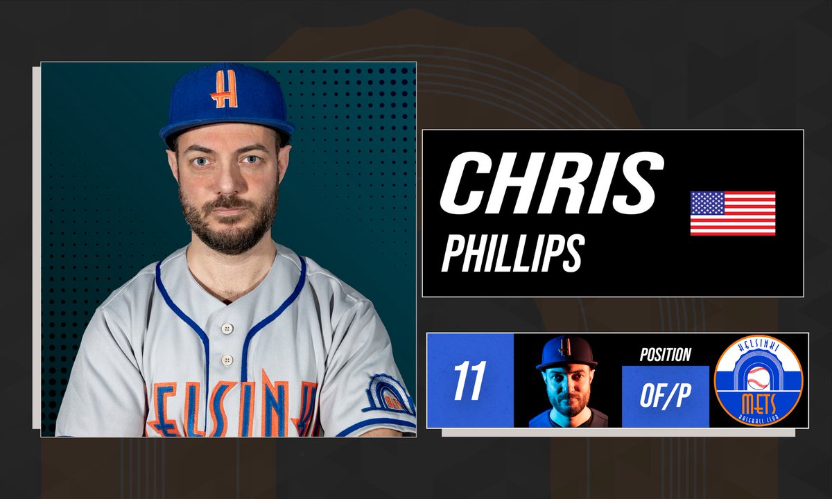 Chris is returning for his 5th season with the Mets! Welcome back!

#baseballfi #helsinkimets #baseballfinland