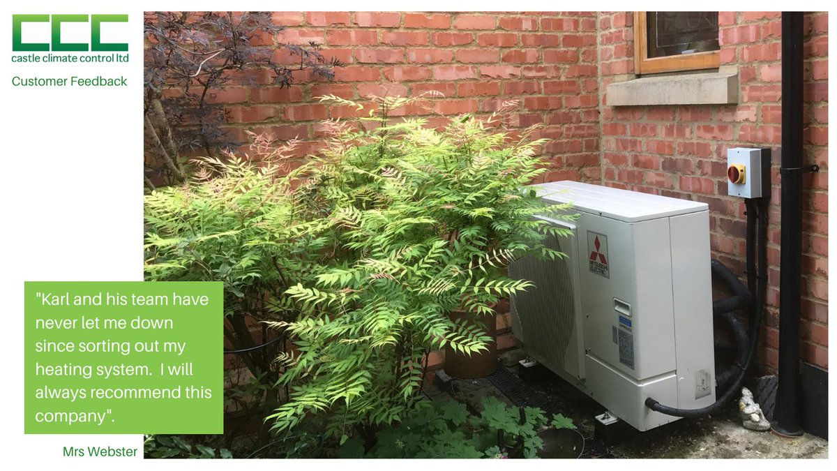 CastleClimate's tweet photo. Mrs Webster has been with us from start! We are always pleased to pop round and service her #heatingsystem annually! #ControlYourClimate #TestimonialTuesday #Feedback https://t.co/5LCsKxOiOQ
