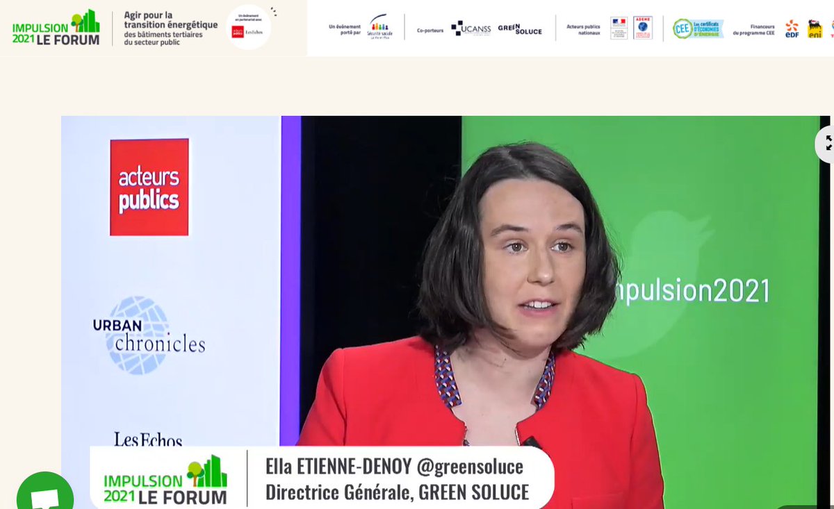 PierreRostan's tweet photo. #ForumImpulsion2021 @impulsion2021 

La plénière d'ouverture continue avec les interventions de @EllaEtienne2, Directrice Générale de @greensoluce et @RLe_May, Directeur de l'@Ucanss pour nous faire découvrir le programme et les enjeux de la transition énergétique ! https://t.co/5BNhDSAiK0