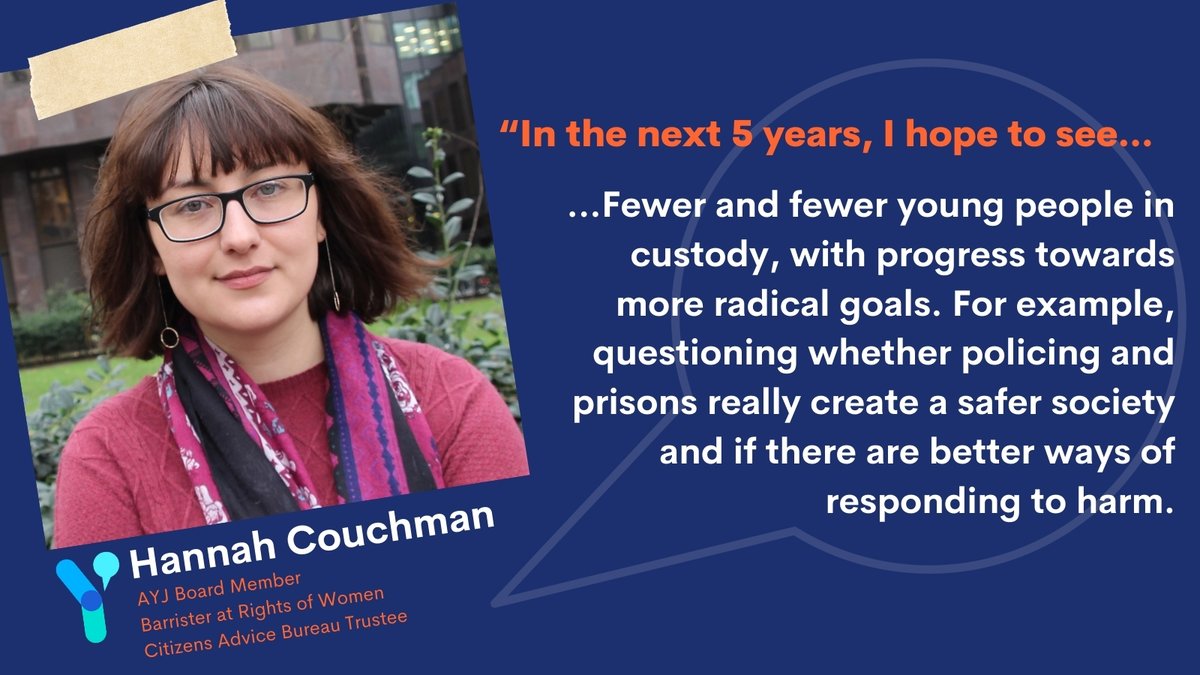 ⭐️Meet the AYJ Board: Hannah Couchman⭐️ Get to know one of our newest board members, Hannah Couchman @Hannah_Couchman, Barrister at Rights of Women. Read all about her hopes for youth justice here: bit.ly/3raLDcD