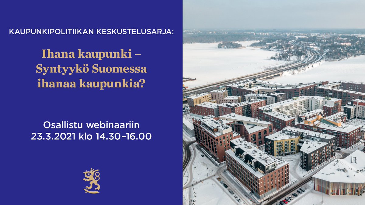 TEM_uutiset's tweet photo. Kaupunkipolitiikan keskustelusarjan viimeistä webinaaria viedään ➡️ tule mukaan keskusteluun!

Aiheena #ihanakaupunki.

⏰ Liity linjoille tänään ti 23.3. klo 14.30
ℹ️ Ohjelma https://t.co/YTbVgKPNnf
📺 Verkkolähetys https://t.co/f7GRUbfR5I

#kaupunkipolitiikka https://t.co/0uH8GUEwu4