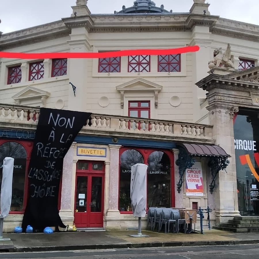 CipSomme's tweet photo. NON À LA RÉFORME DE L'ASSURANCE CHÔMAGE
PERMANENCE OCCUPATION DE 14 à 15H30 mardi 23 mars
#OccupationPartout
#occupationodeon
#occupations
#occupons
#occuponspartout
#CommunePartout
#intermittentsdelemploi
#precaires
#lppm
#baslesmasques
#ConvergenceDesLuttes
#ZadPartout
#CHPRE https://t.co/BmjxjEzY8A