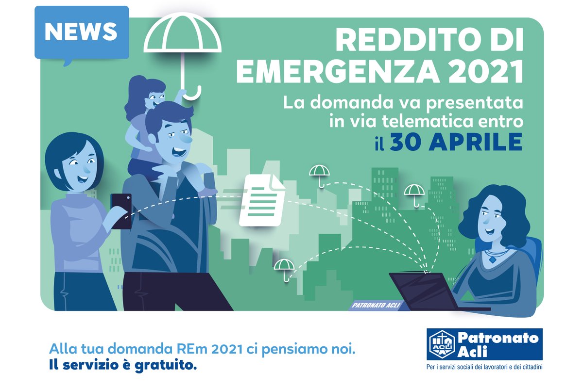 patronatoacliIT's tweet photo. 📢Devi presentare domanda per #REm2021?Ci pensiamo noi,gratuitamente!👉A breve le circolari operative #INPS: SEGUI il #PatronatoAcli su sito e social per tutti gli aggiornamenti.Nella news i requisiti per la domanda➡️https://t.co/dW9kwKrMWx
#siamoviciniate #consulentiperpassione https://t.co/hZfPFoyy3x