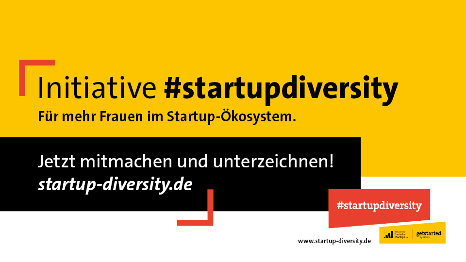 Der Gründerinnenanteil in 🇩🇪 stagniert seit Jahren bei 16%. 
Deshalb haben wir mit <a href="/Bitkom/">Bitkom</a> die Initiative #startupdiversity ins Leben gerufen &amp; Empfehlungen erarbeitet, mit denen wir die Rahmenbedingungen für Gründerinnen verändern.
Mehr zur Initiative 👉 startup-diversity.de