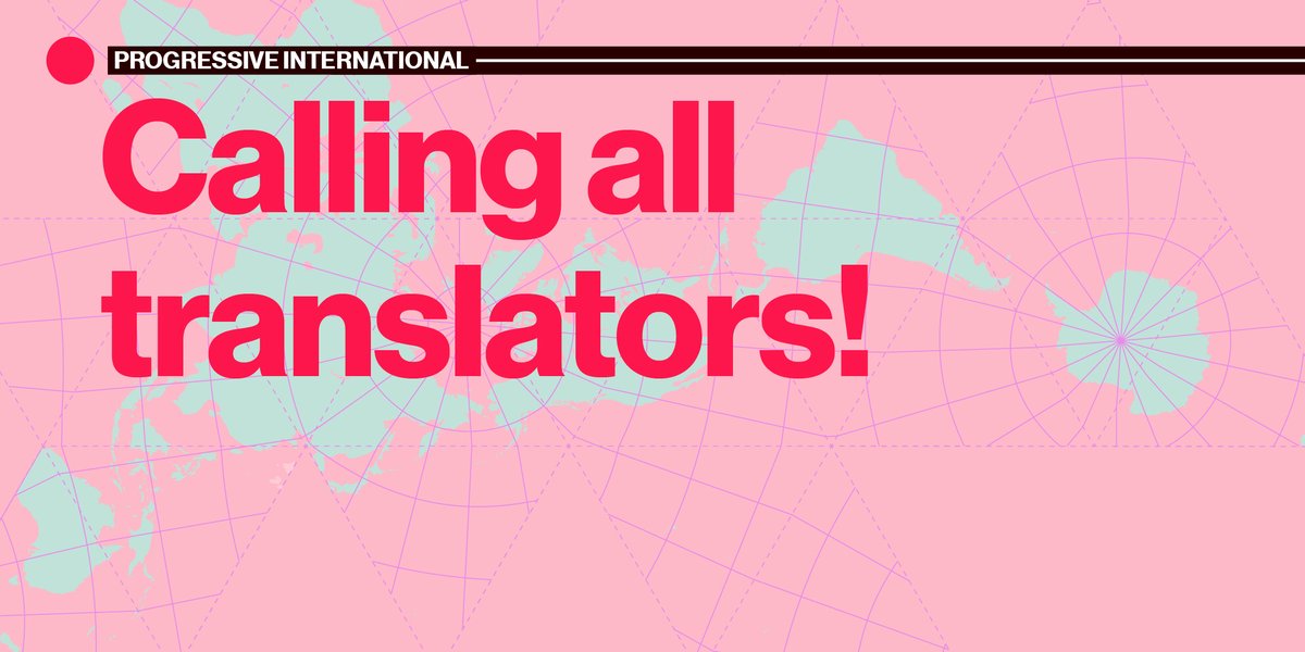 ProgIntl's tweet photo. Want to help us translate stories, essays and statements to build a truly internationalist media network? 

Sign up to join our volunteer translations team! https://t.co/fBi0jkrxSG https://t.co/bMCfaDqBwS