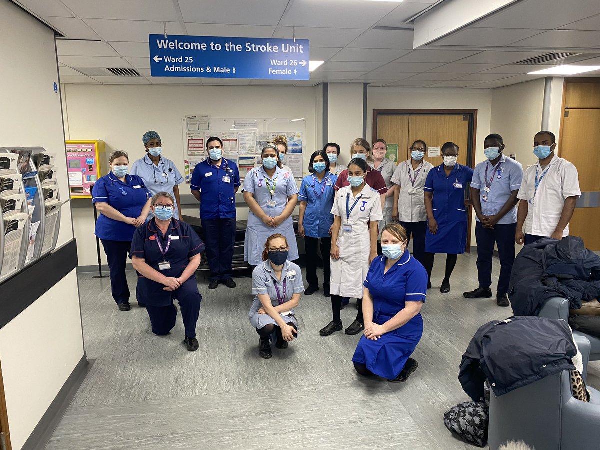 AcuteUhl's tweet photo. One year on since the 1st lockdown began. Thank you to all our MDT for going above &amp; beyond everyday providing A grade care to our stroke patients 👏🏻👏🏻👏🏻🙌🏻🙌🏻🙌🏻🙌🏻 @JudeB86 @uhltherapy @DavidEveson2 @madhouse50burt @Sh4zz4H @Leic_hospital https://t.co/F3q9QfFZri