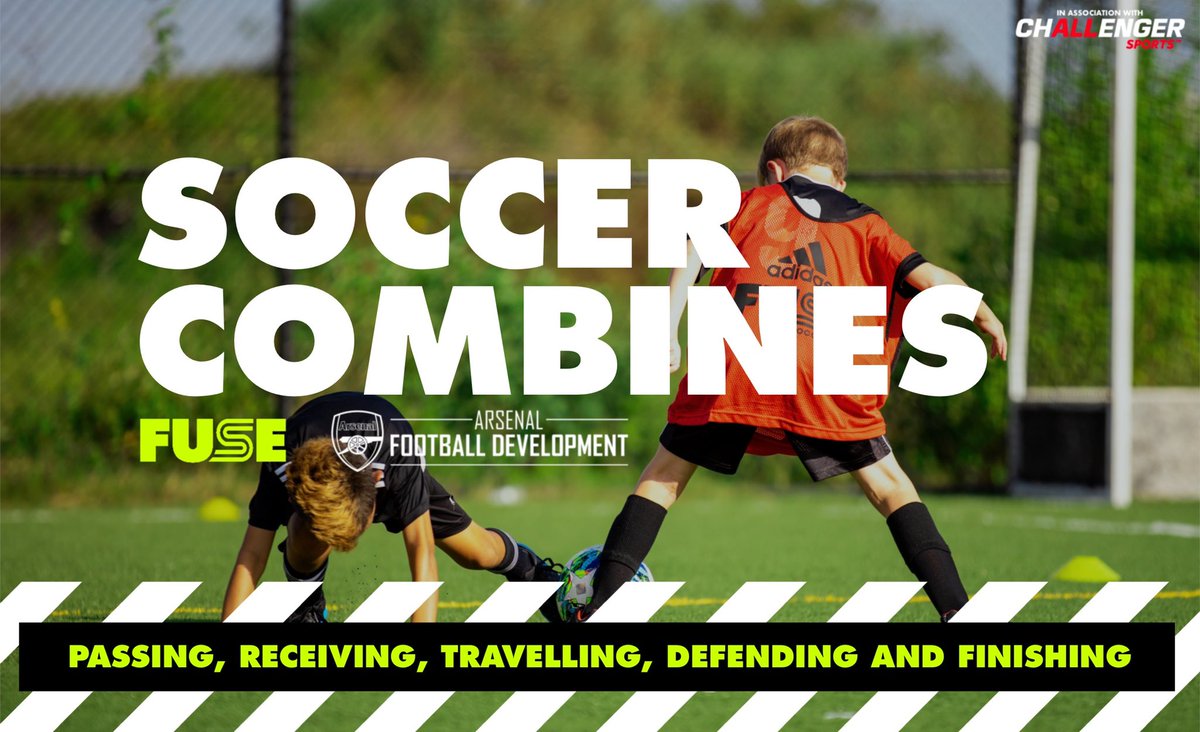 Fuse__Soccer's tweet photo. The “SOCCER COMBINES” Soccer Experience with Arsenal Football Development 

An ideal programme for those players preparing for their varsity or college teams in the fall

👉 https://t.co/bKJzJIxITk…

#ItsTimeToFuse #arsenal #football #premierleague https://t.co/k3JNKPY5LM