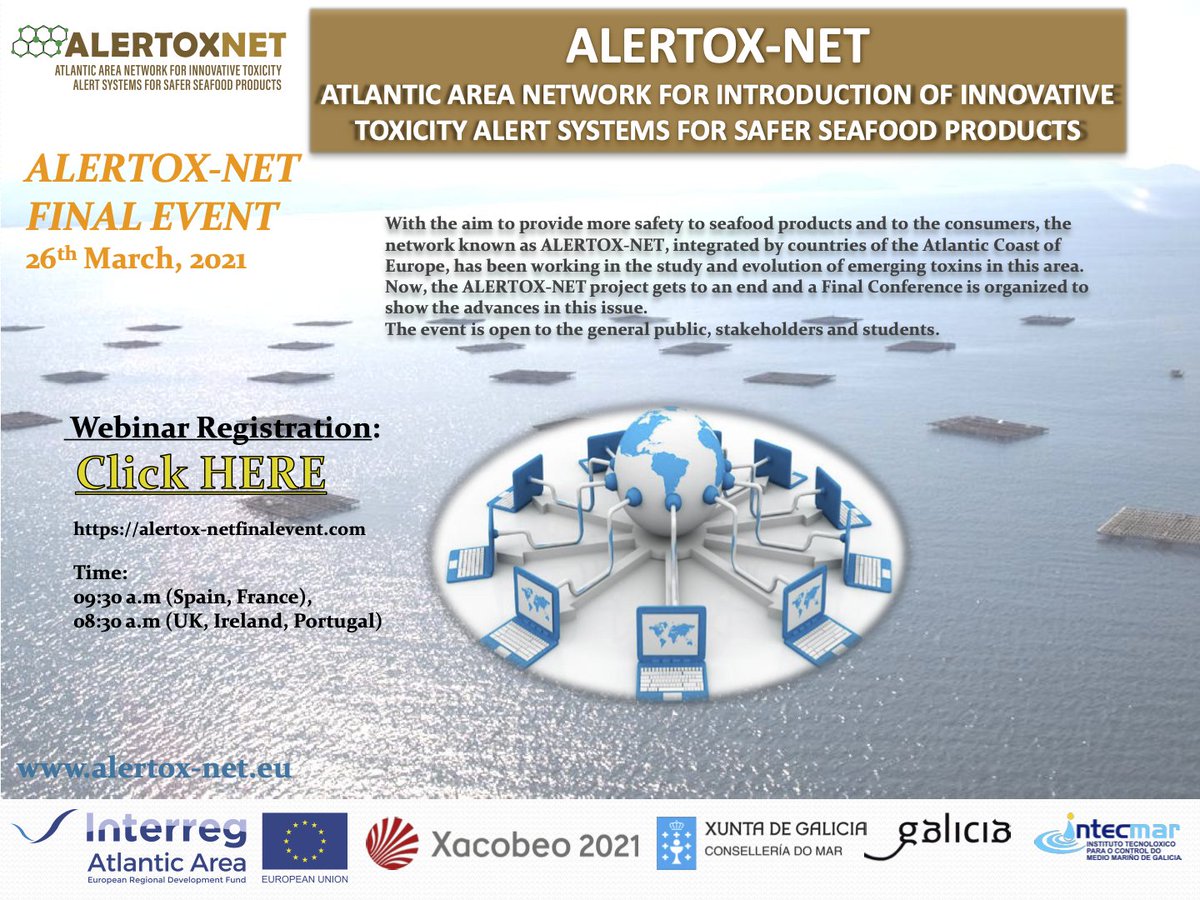 Program for the final <a href="/alertoxnet/">@alertoxnet</a> event, organized by <a href="/INTECMAR/">INTECMAR</a>. <a href="/AtlanticArea/">Interreg Atlantic Area</a> <a href="/Interreg_eu/">interreg_eu</a>