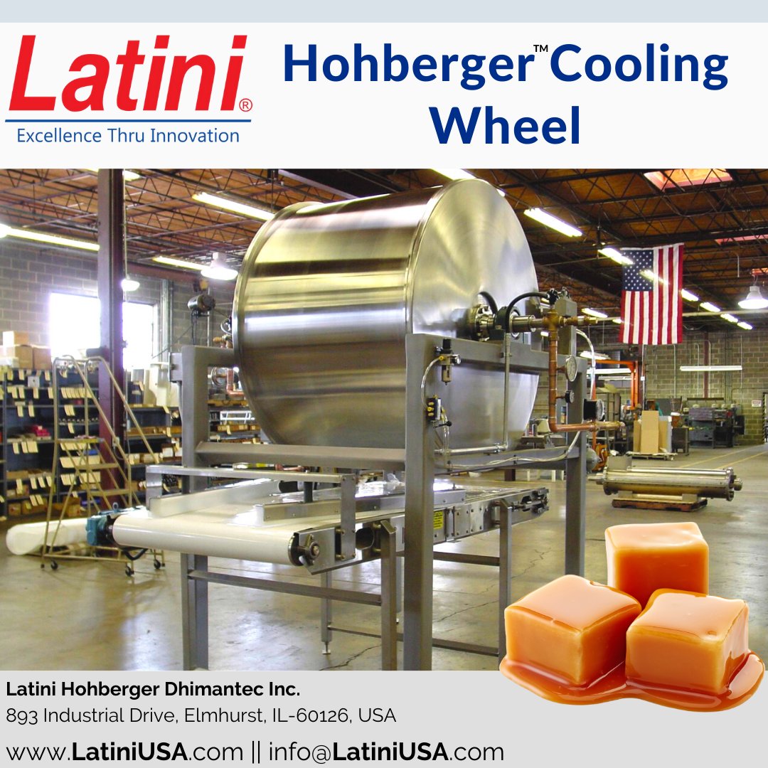 LatiniUsa's tweet photo. #Latini-#Hohberger #CoolingDrums for the continuous or batch cooling of #caramel, #taffy, #nougat, #fudge, #HardCandy, etc. For more: https://t.co/w8uAlQag9Z #LatiniUSA #HohbergerCooling #CaramelCooling #CoolingWheel #CoolingDrum #ConfectioneryEquipment @CandyIndustry @CandyUSA https://t.co/FNoEUATeEU