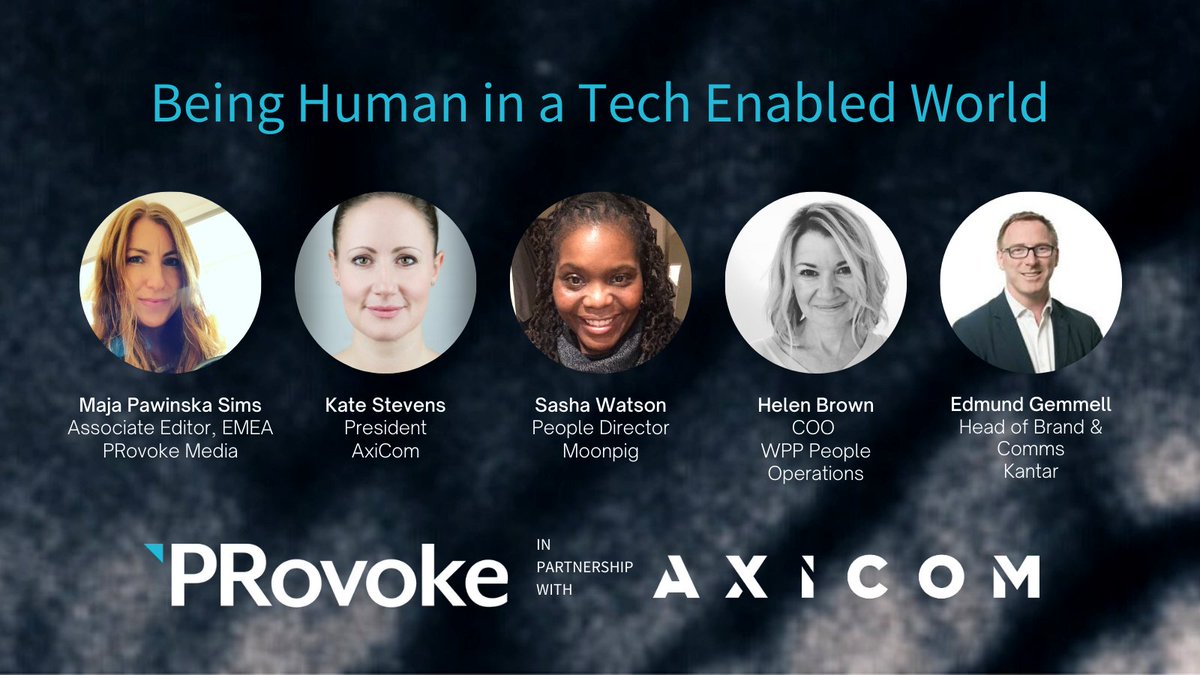 AxiCom's tweet photo. Excited to be partnering with @Provoke_News in a brand new series: Being Human in a Tech Enabled World.

Tune in to episode 1 to hear our stellar line up discuss the impact of the pandemic on the workplace ⬇️ https://t.co/dwa2ZOT4fi https://t.co/cbiPEDfHvO