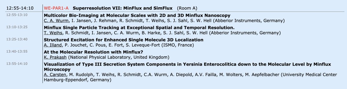 kirtiprakash25's tweet photo. Who's coming to #FOM2021?
https://t.co/76cfq2kW9s
We have a few talks/posters on MINFLUX, cryo-Inverterscope (w @linkamstages @AuroxLtd) and laser-free super-resolution microscopy (#LFSM)
#MINFLUX session with @Abberior ==🔥🔥
https://t.co/QlM8Ns0vRO
Lots of new analysis+data! https://t.co/uQClM0eCR6