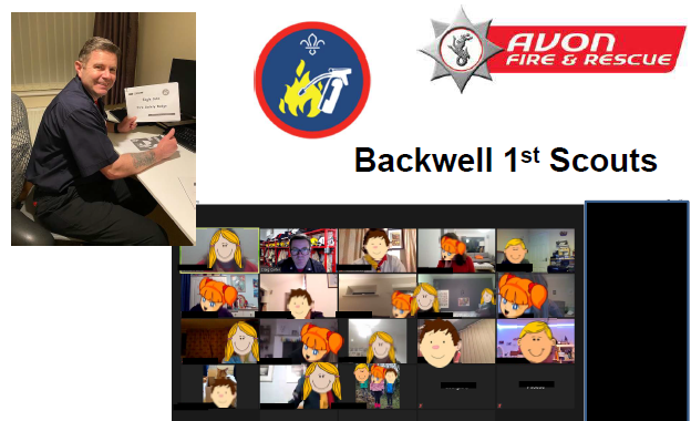 afrscyp's tweet photo. @AvonFireRescue's Crew Manager Craig Carter supported Nailsea’s 2nd Cubs &amp; @backwellscouts 1st Scout group to achieve their fire safety badge with a digital fire safety session. Book your own visit here: https://t.co/KeLusOl0gM @avonscouts @GirlguidingSWE https://t.co/HFJWIO8Cck