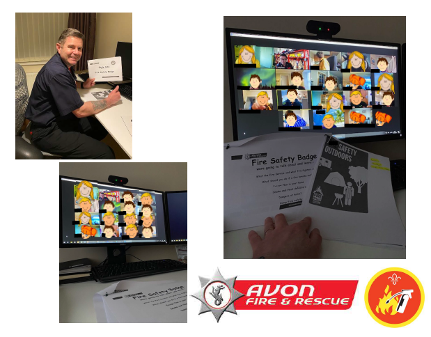 afrscyp's tweet photo. @AvonFireRescue's Crew Manager Craig Carter supported Nailsea’s 2nd Cubs &amp; @backwellscouts 1st Scout group to achieve their fire safety badge with a digital fire safety session. Book your own visit here: https://t.co/KeLusOl0gM @avonscouts @GirlguidingSWE https://t.co/HFJWIO8Cck