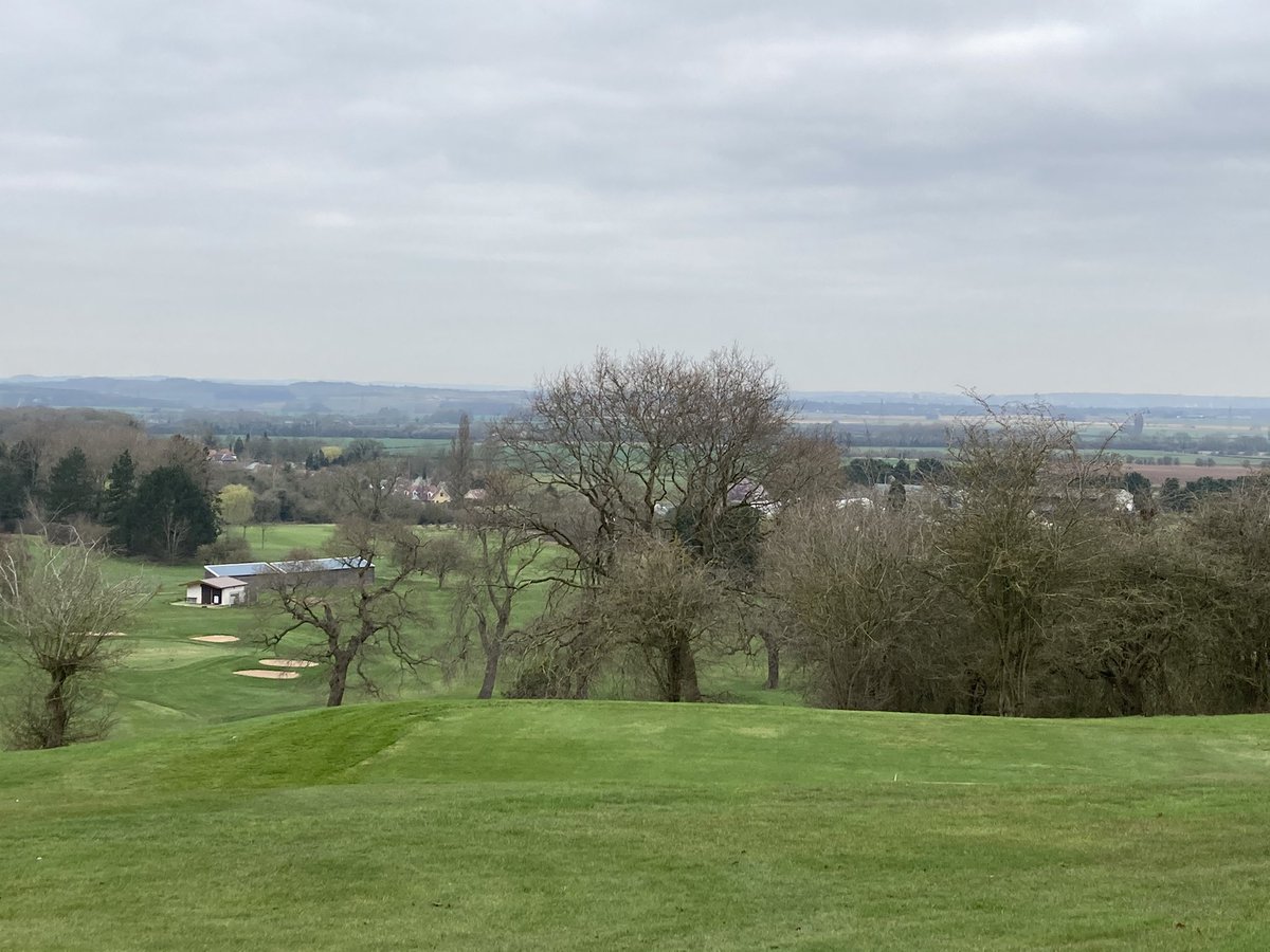 The view from the first tee this morning. 6 days to go before reopening ❤️🏌️‍♂️⛳️